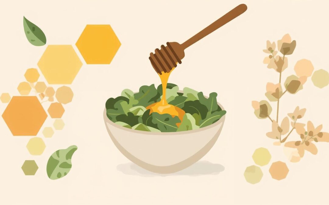 Fresh Greens Meet Sweetness: White Honey and Salads